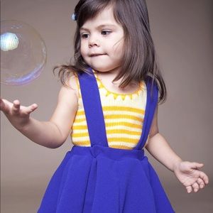 Purple Suspender Skirt- Toddler Skirt